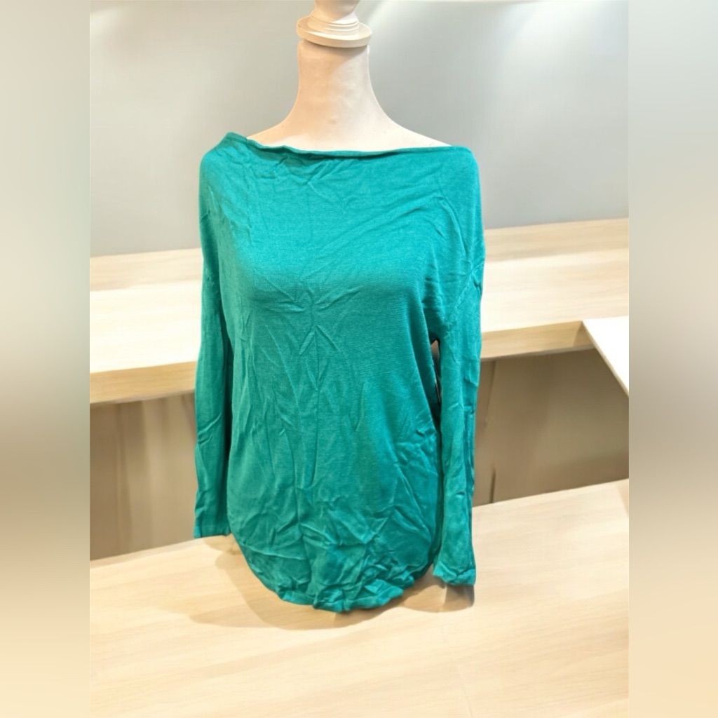 Verve Teal Knitted Shirt SmallMedium